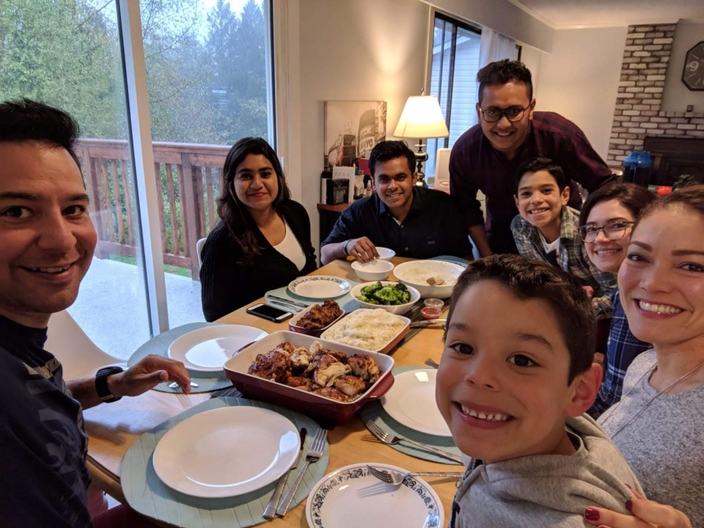 Myriam Cuadros Family Dinner Photo